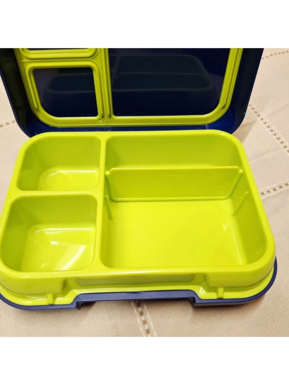 Bentgo Kids Leak-Proof Lunch Box With 5 Compartments Blue & Lime Green Design